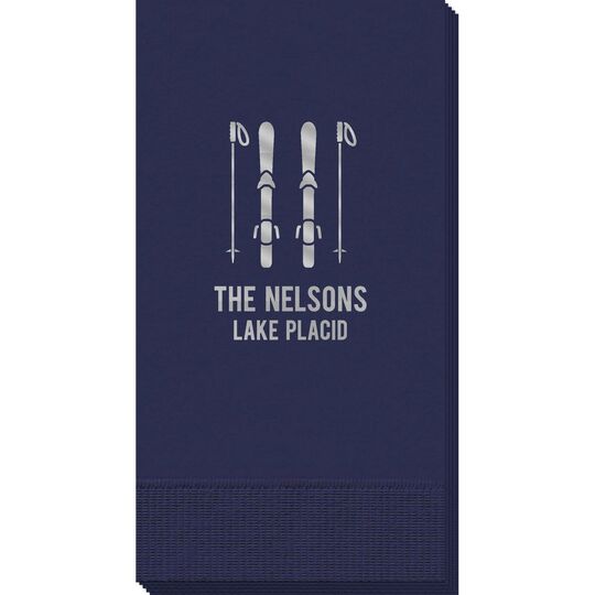 Skis and Poles Guest Towels